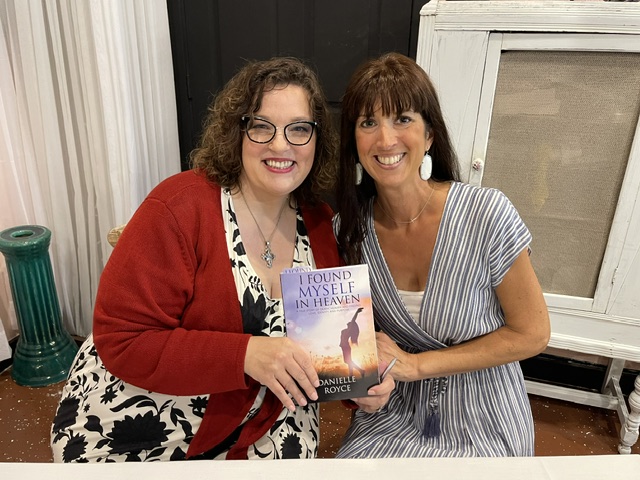 Danielle Royce sharing I Found Myself in Heaven with a reader